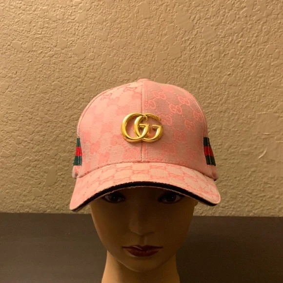 Gucci Pink GG Logo Cap - Picture 1 of 3
